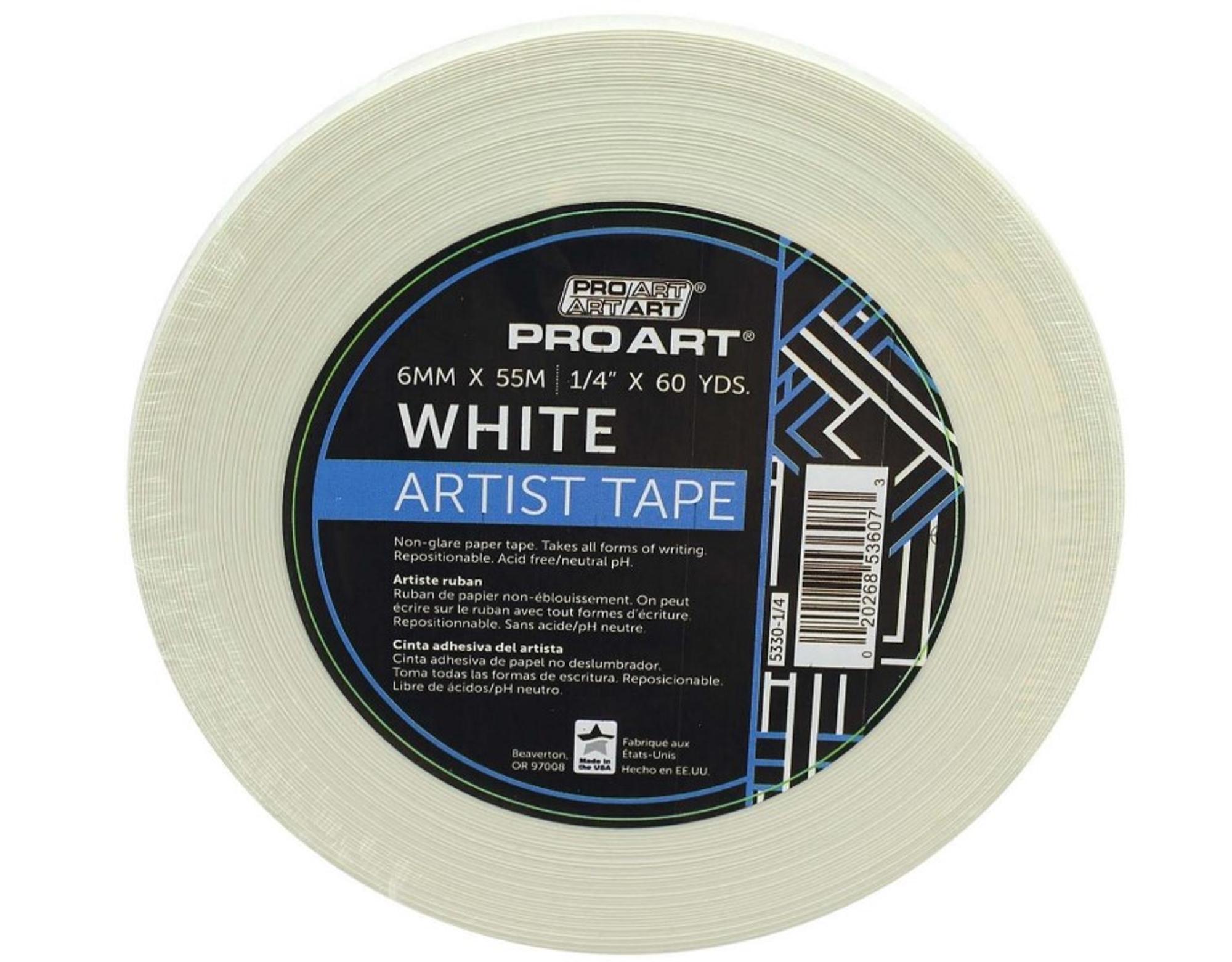 image of: White Artist Tape 1/4in x 60yds