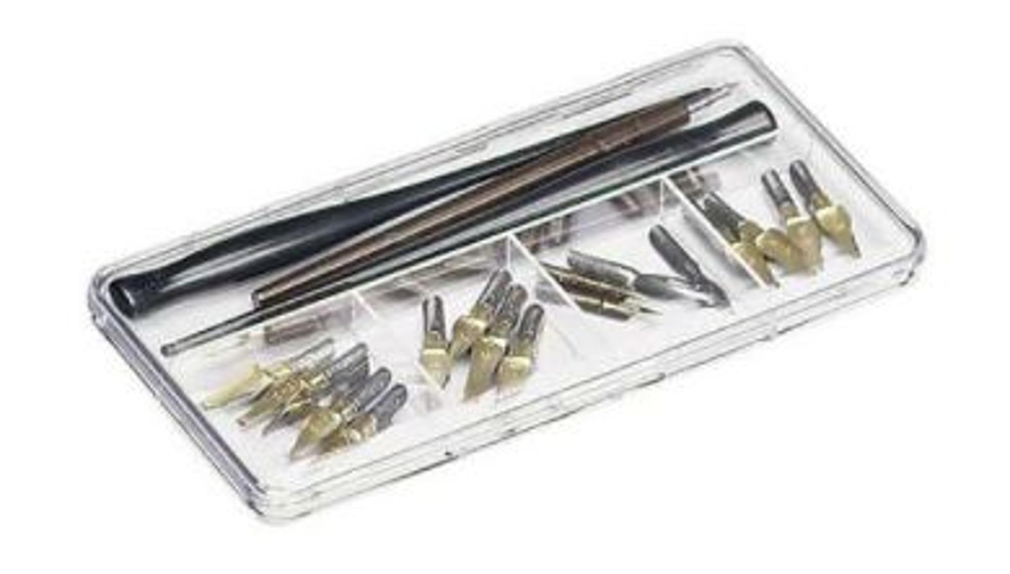 image of: Pen and Nib Clear Storage Case