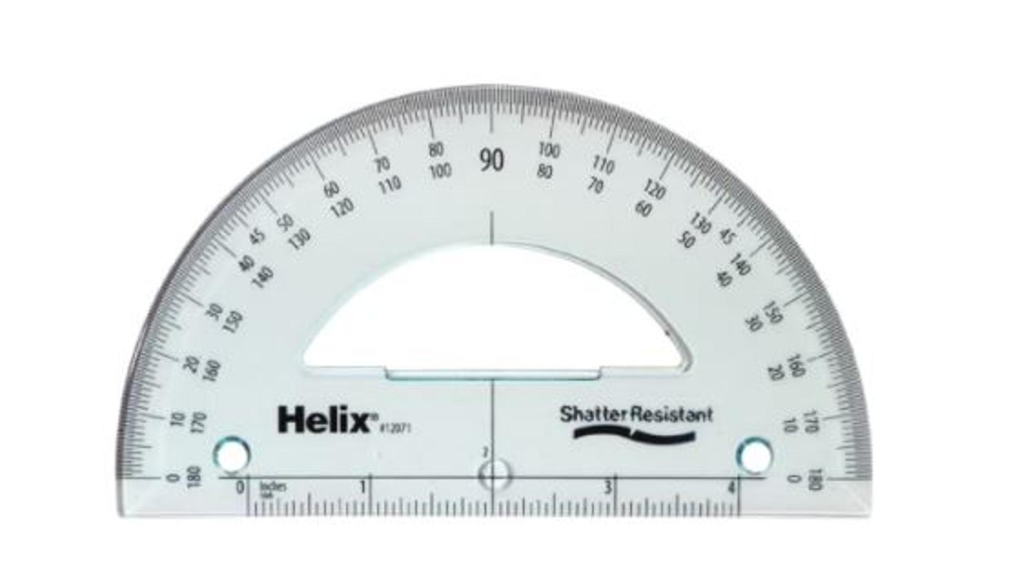 image of: Shatter Resistant Protractor 6in
