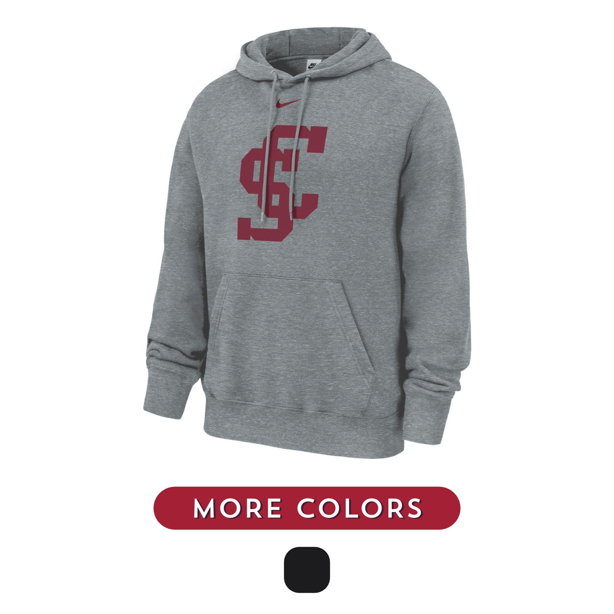Product image 1 of 1 for Santa Clara Broncos Nike Club Fleece Pullover Hoodie, Full Chest SC Logo