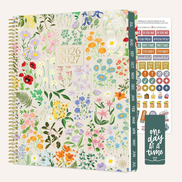 PLANNER Bloom 2026-27 5.5x8.25 Garden Party; $18.95