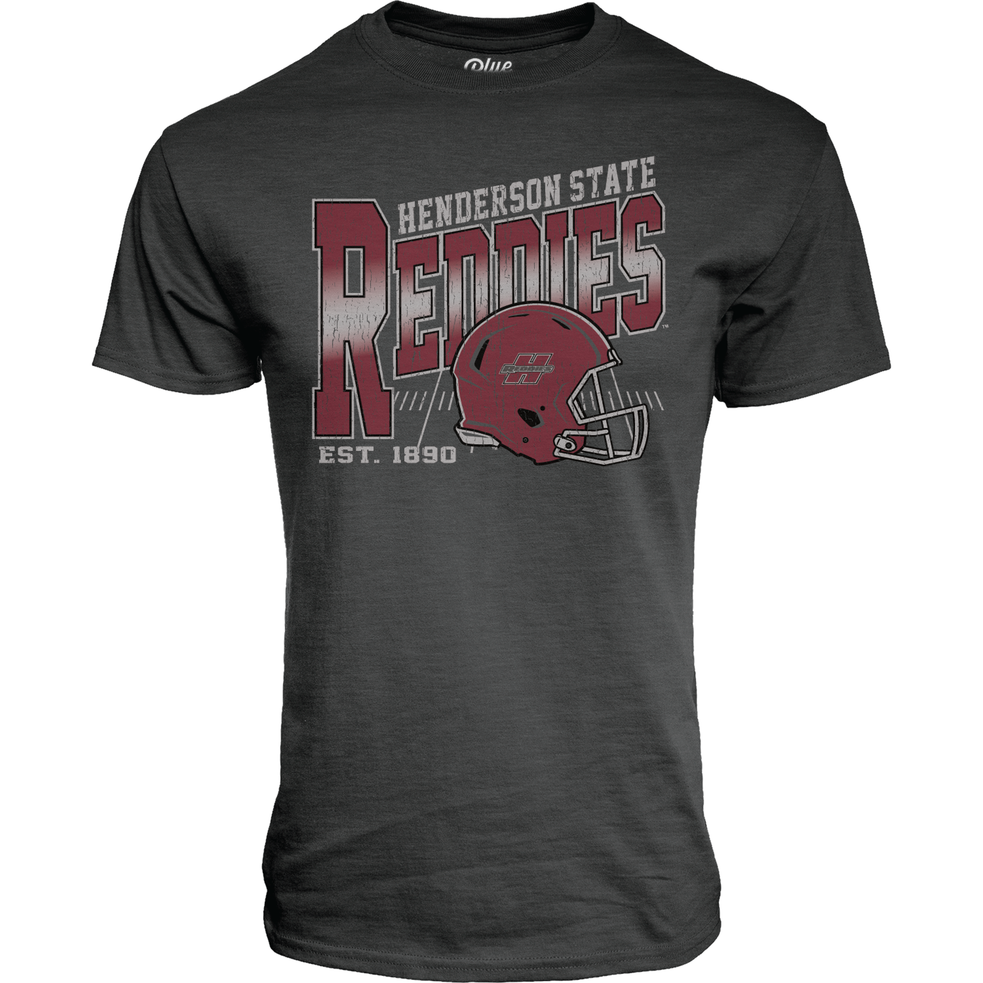 Product image 1 of 1 for Henderson State Reddies Football Fade Route Tamarac Ringspun Tee