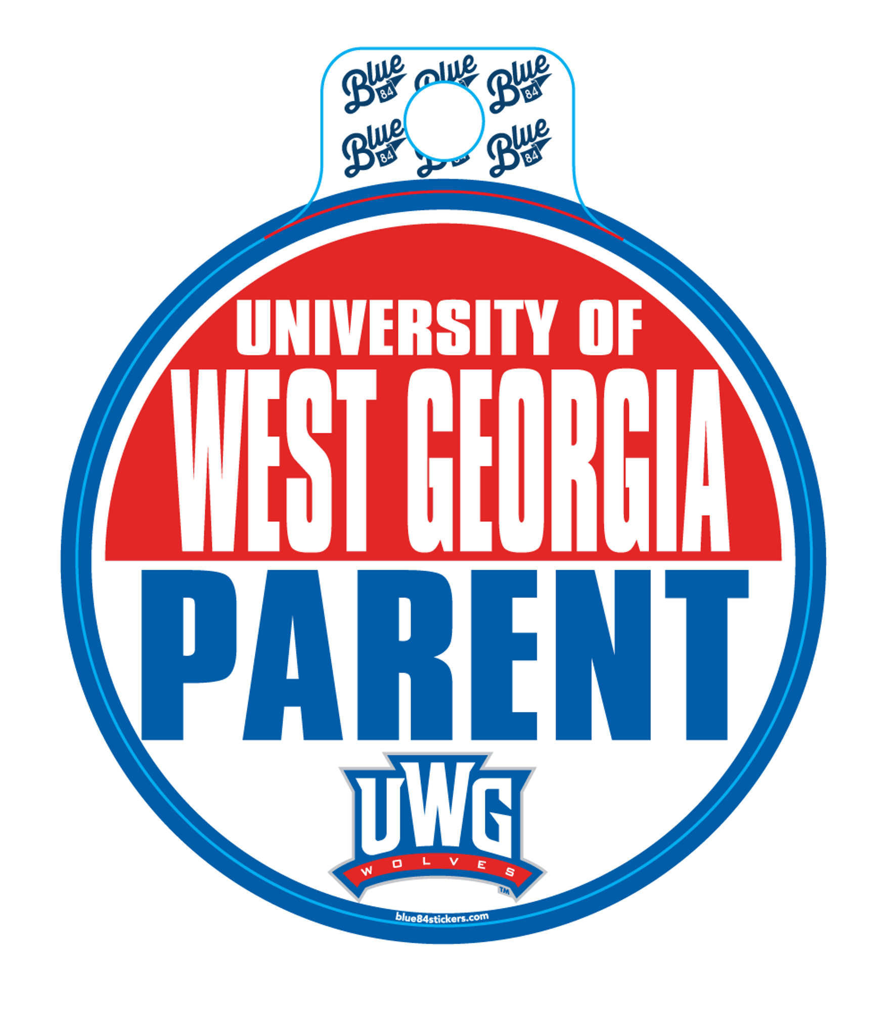 image of: SLAM CIRCLE UWG PARENT STICKER