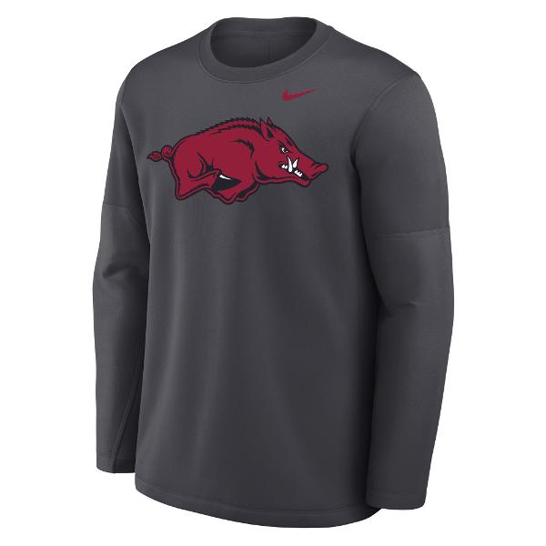Arkansas Razorbacks Men's Nike On Field Mid-Weight Long Sleeve Crew; $85.00