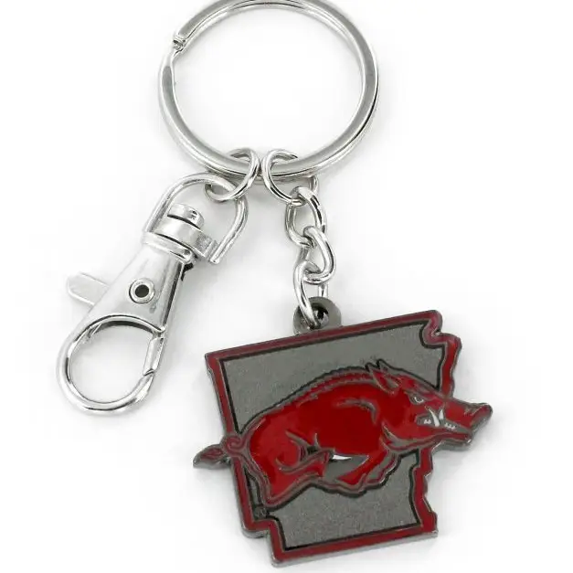 image of: Arkansas Razorbacks State Design Heavyweight Keychain