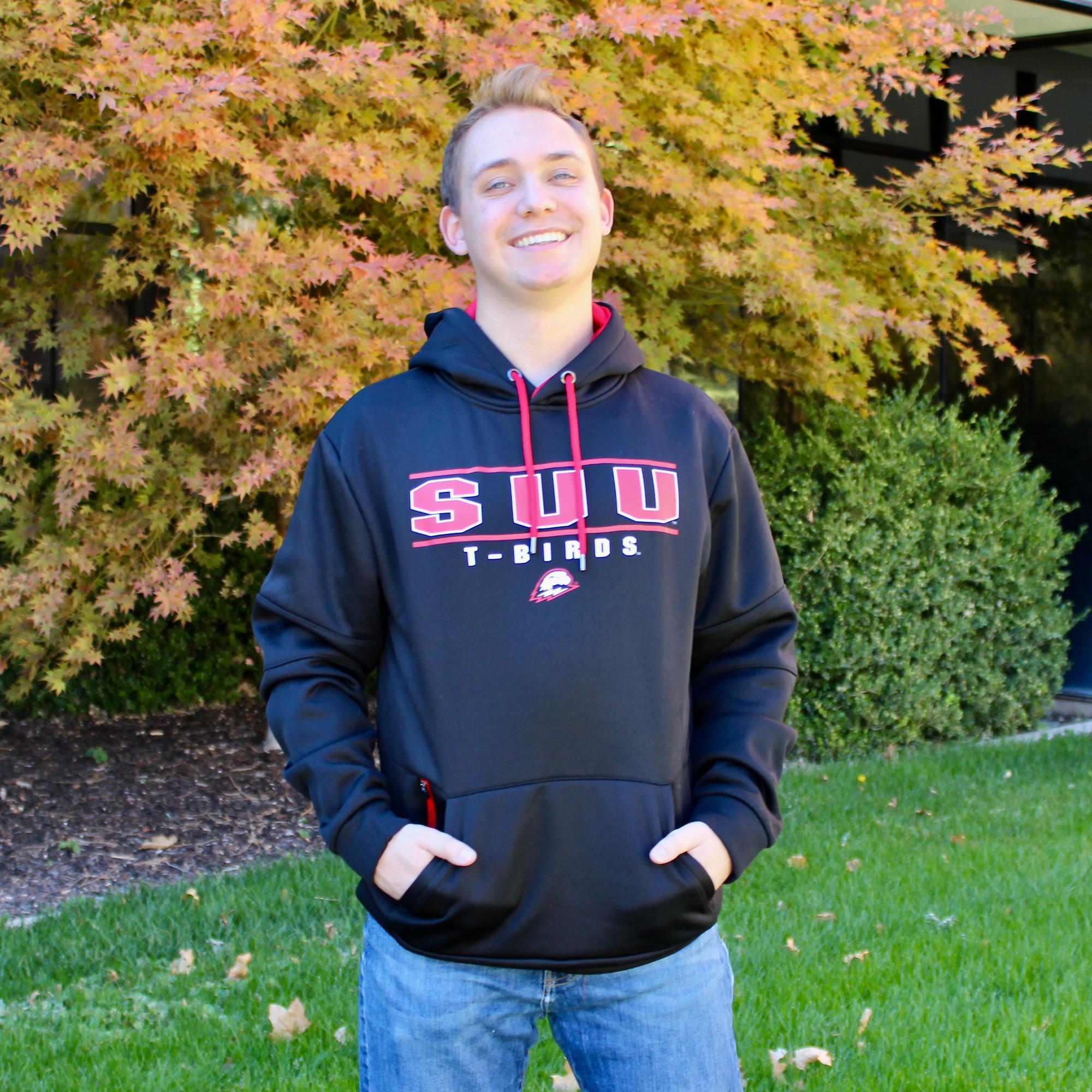 image of: COLOSSEUM HOOD BLACK  SUU/TBIRDS THOR