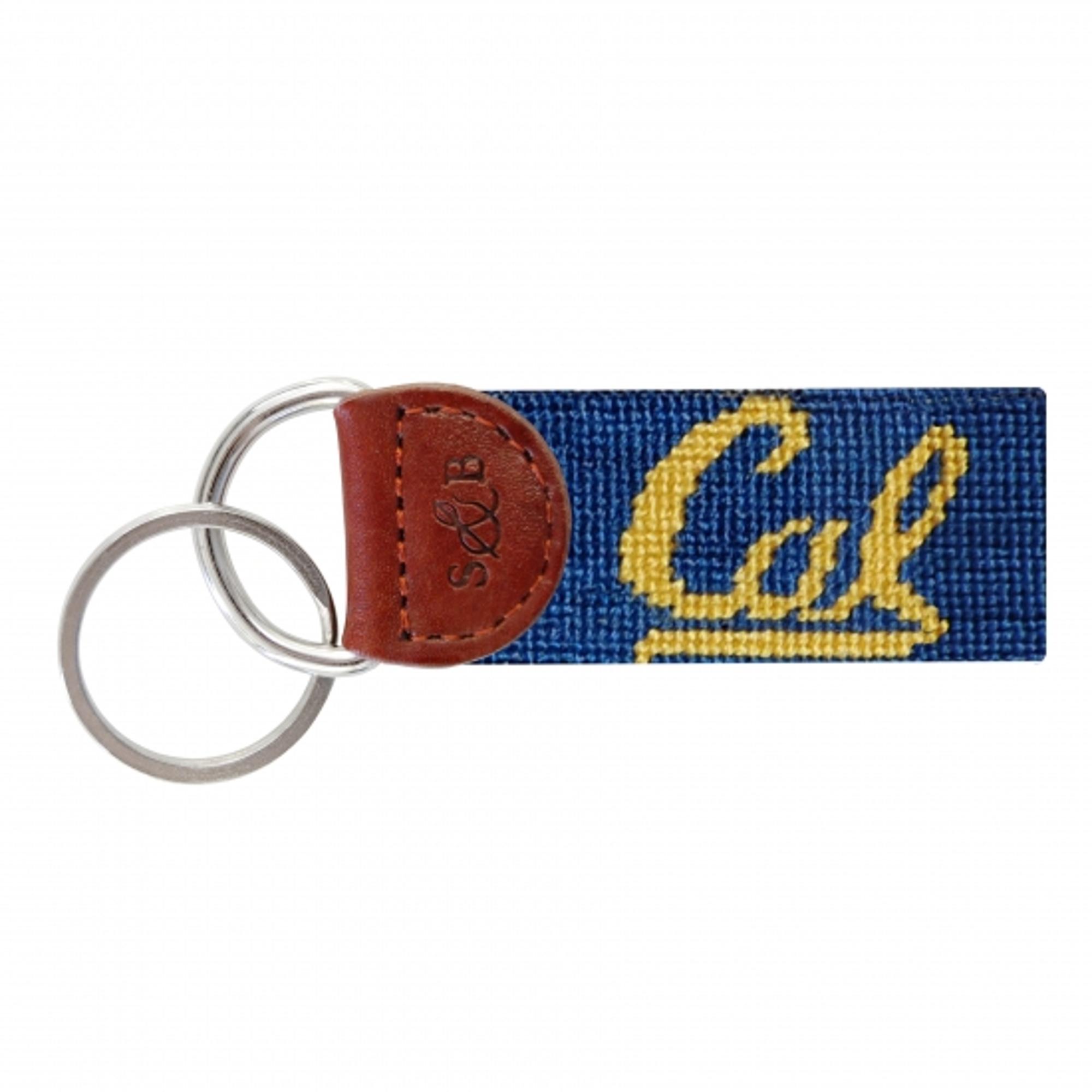 image of: Smathers & Branson California Berkeley Needlepoint Key Fob