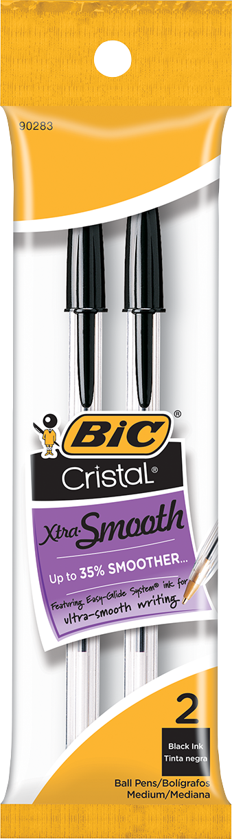 Product image 1 of 1 for Cristal Stic Ballpoint Pen Black 1.0mm 2 Pk BP