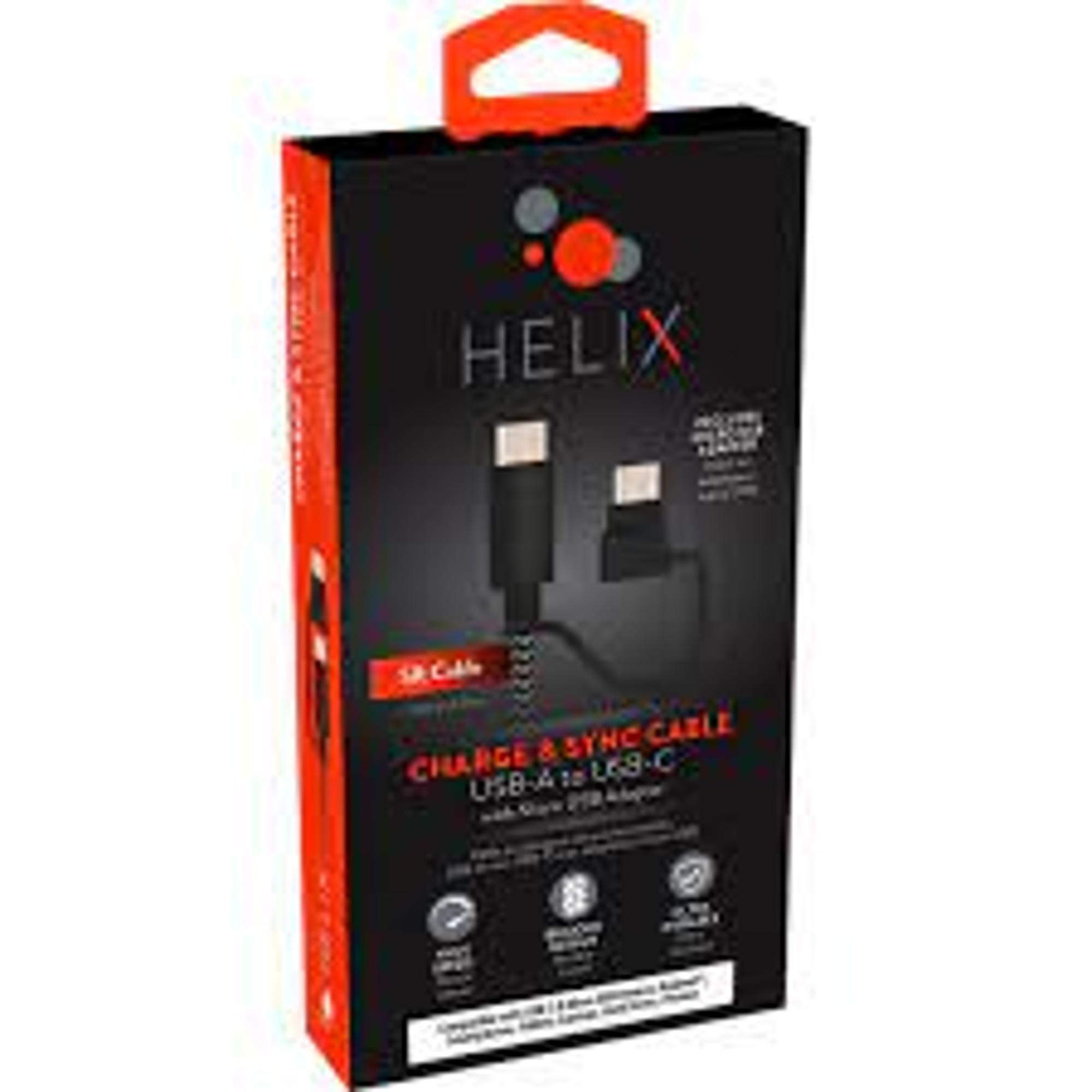 image of: Helix 5' USB-A to USB-C Connector