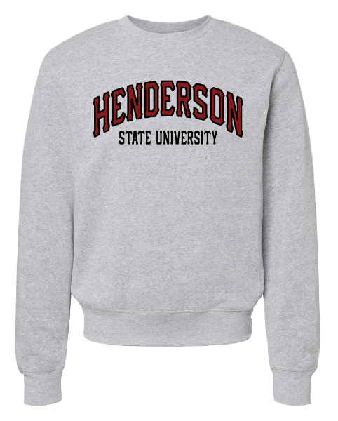 * FINAL SALE * Henderson State University Triblend Fleece Crew; $59.99
