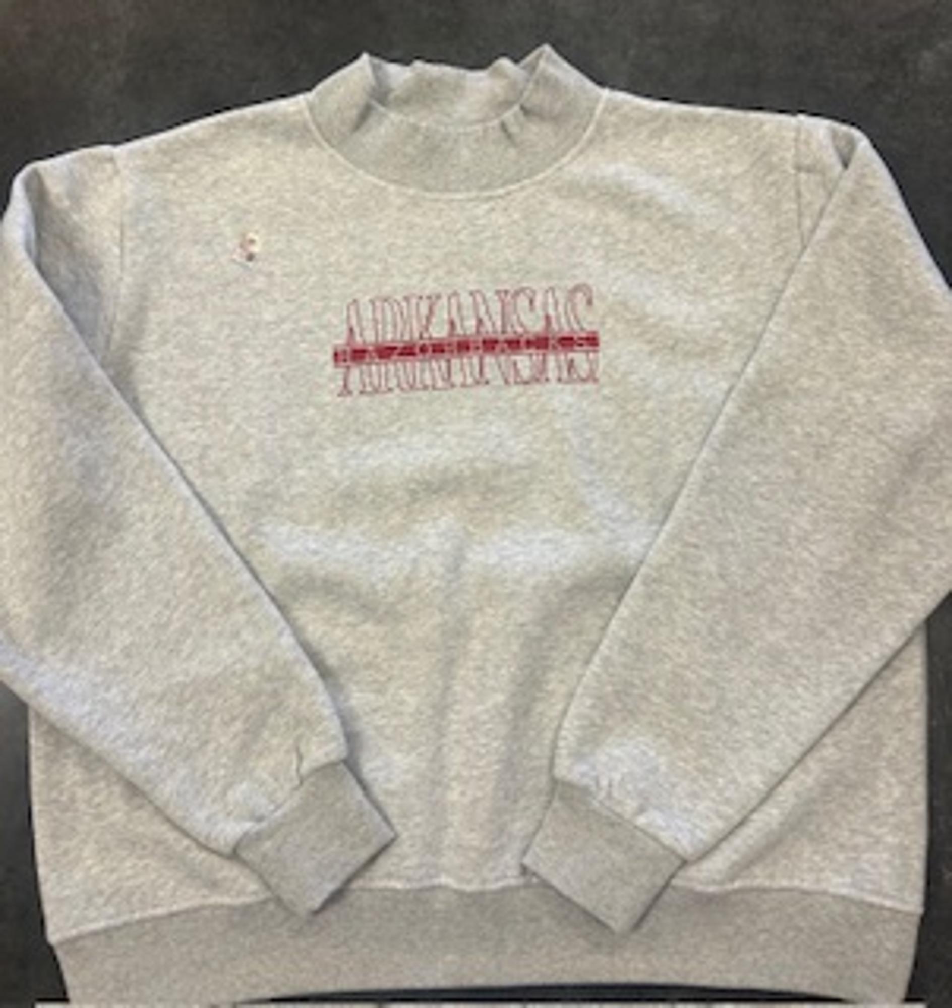 Product image 3 of 3 for Arkansas Razorbacks Stripe Tap Stitch Mockneck
