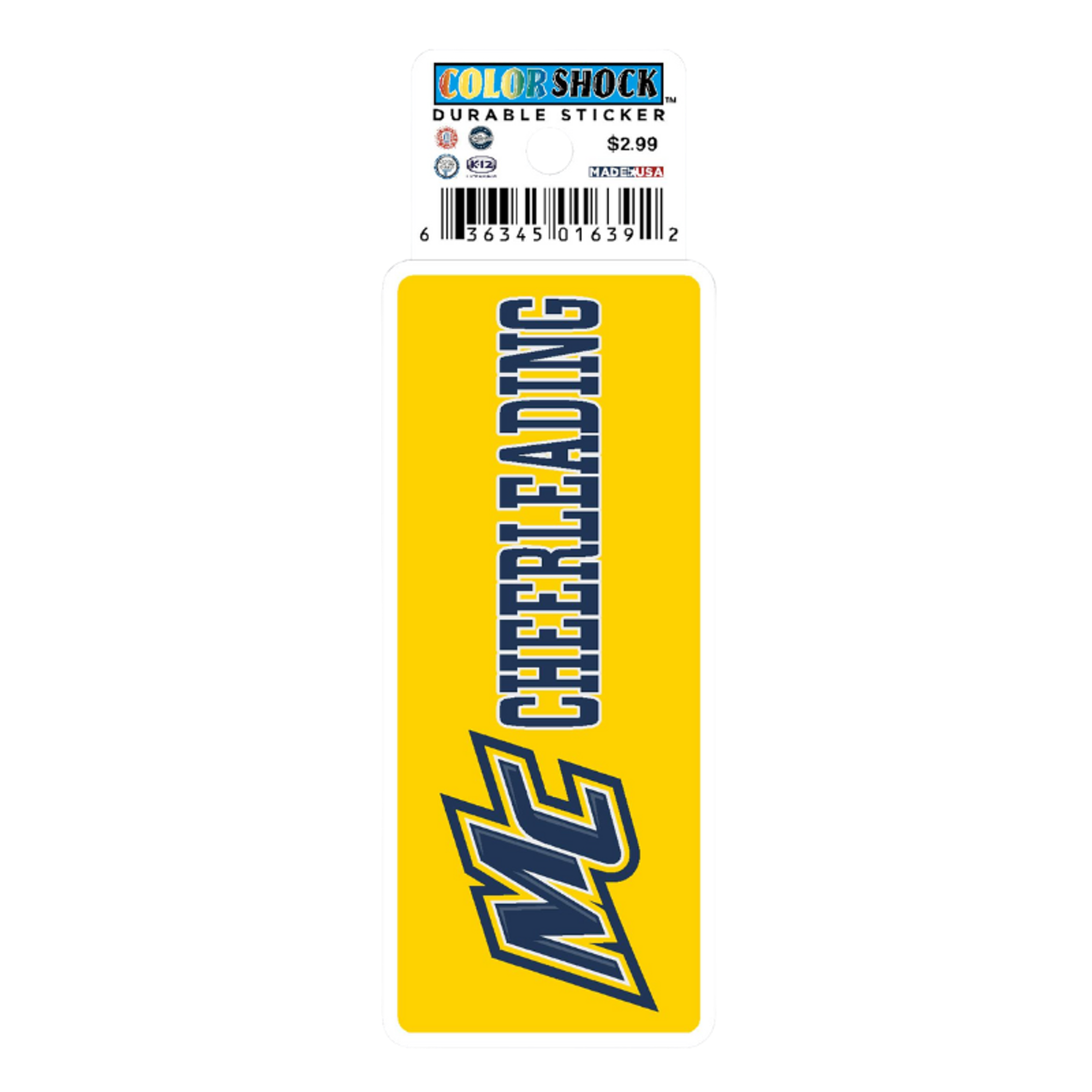 MC Cheerleading Textured Stickers