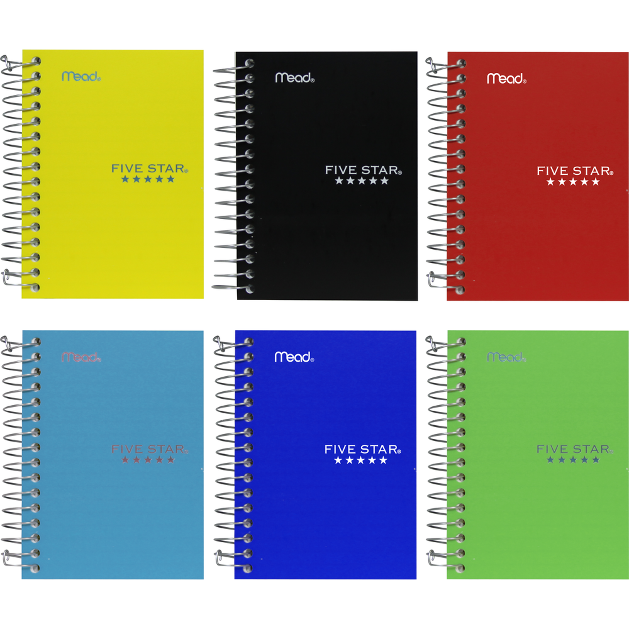 image of: Five Star Fat Lil' Notebook - Asst 4x5.5in 200Sht Bulk 1-Subject-College Ruled