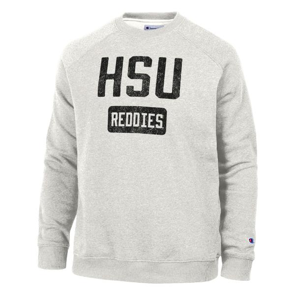 HSU Reddies Champion Triumph Fleece Raglan Crew; $49.99