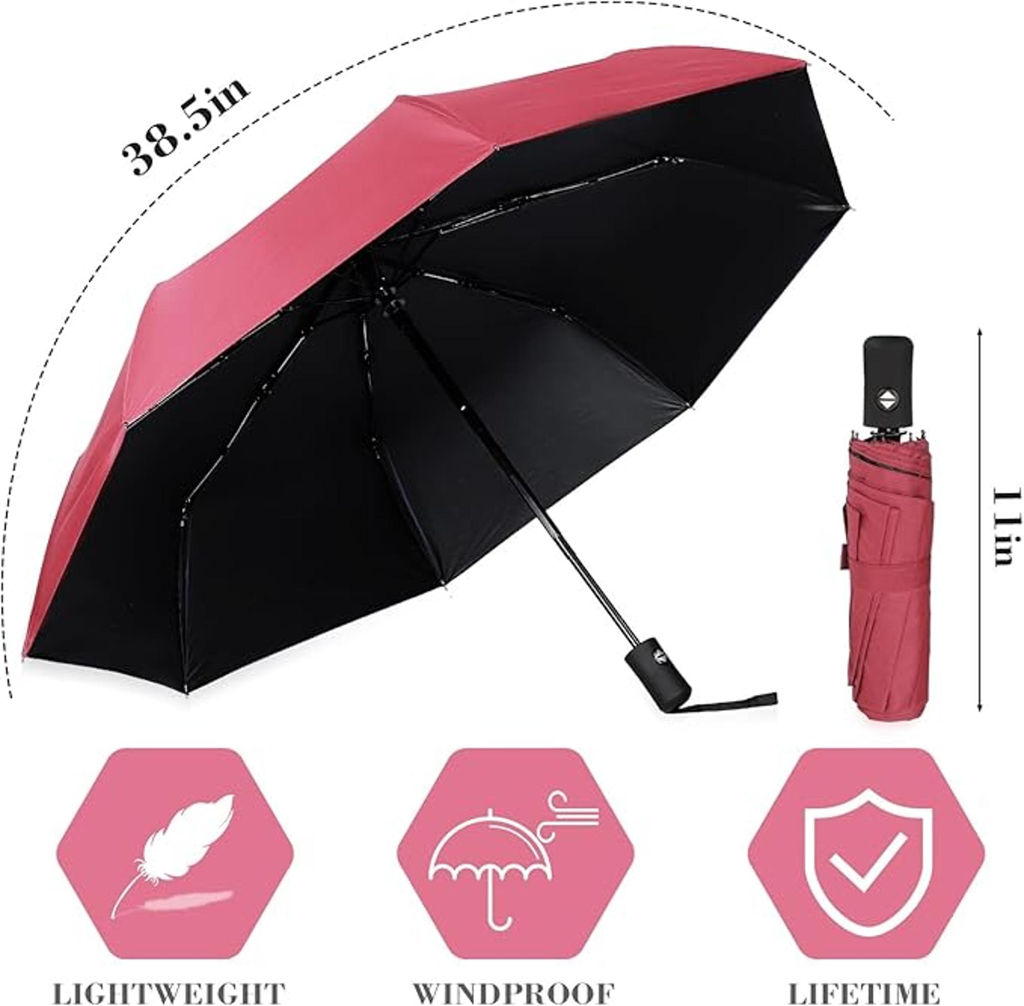 image of: Travel Compact Collapsible Umbrella