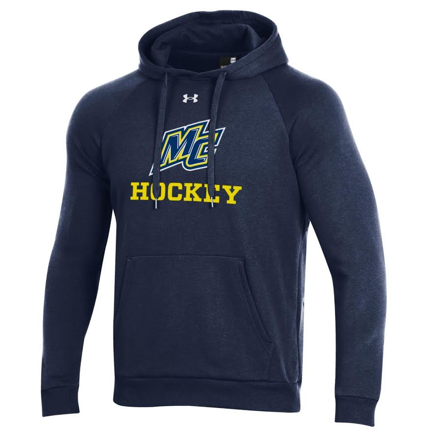 image of: MC Mens Cotton Navy Hockey Hoodie