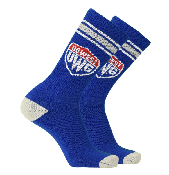 SHIELD LOGO SOCKS; $14.99
