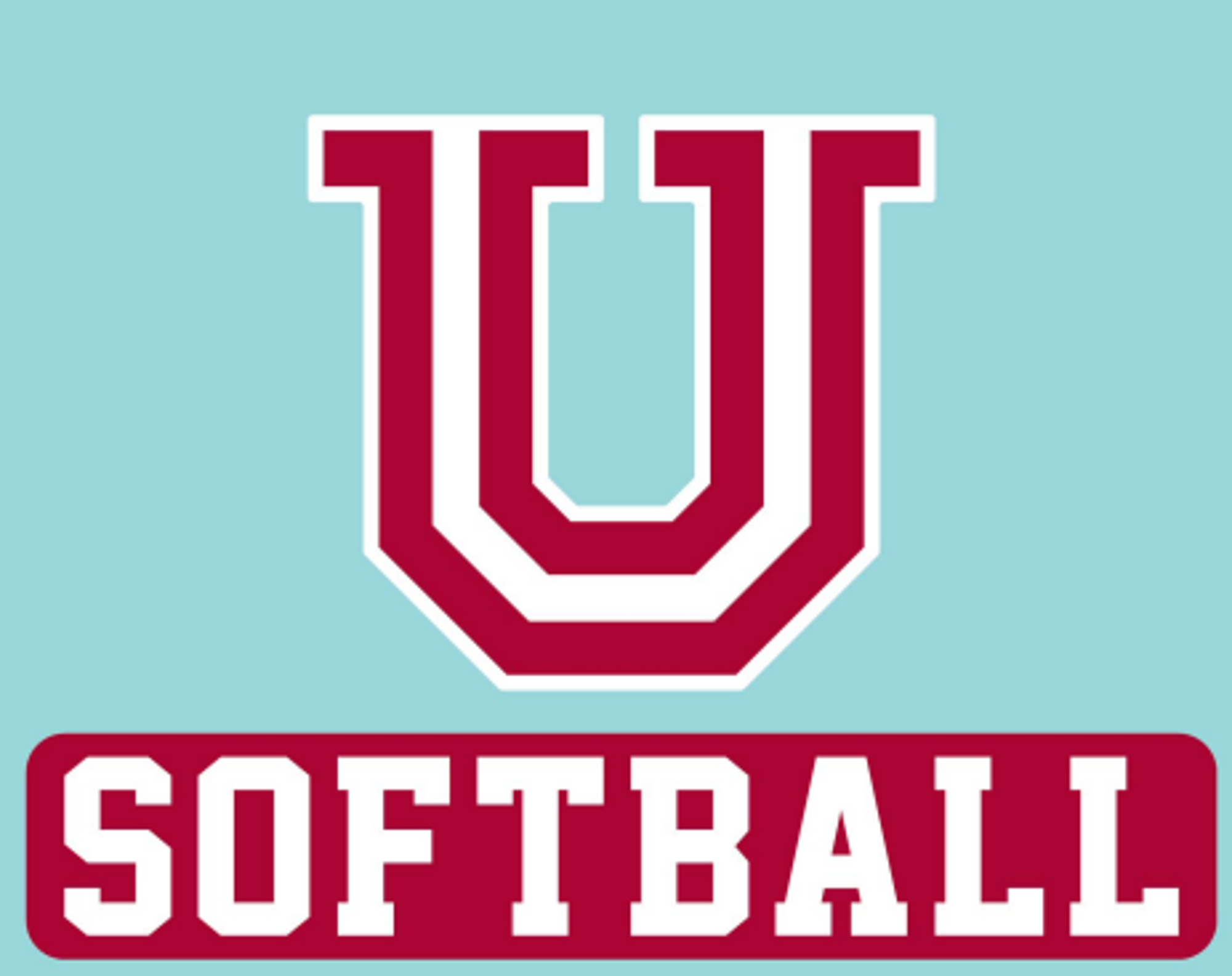 image of: Union University Softball Perfect Cut Decal