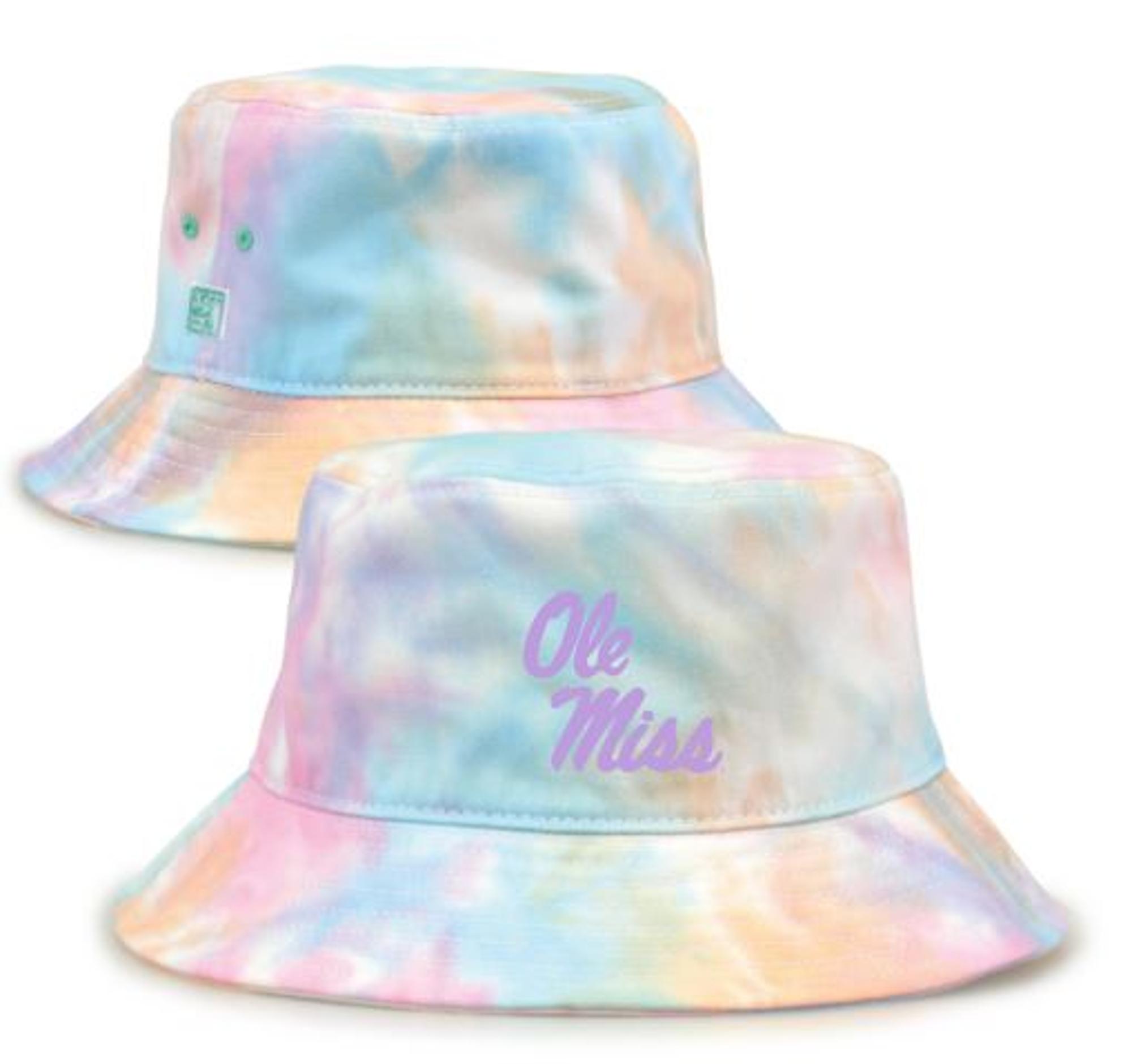 image of: The Game Ole MIss Tie Dye Bucket Hat Sorbet