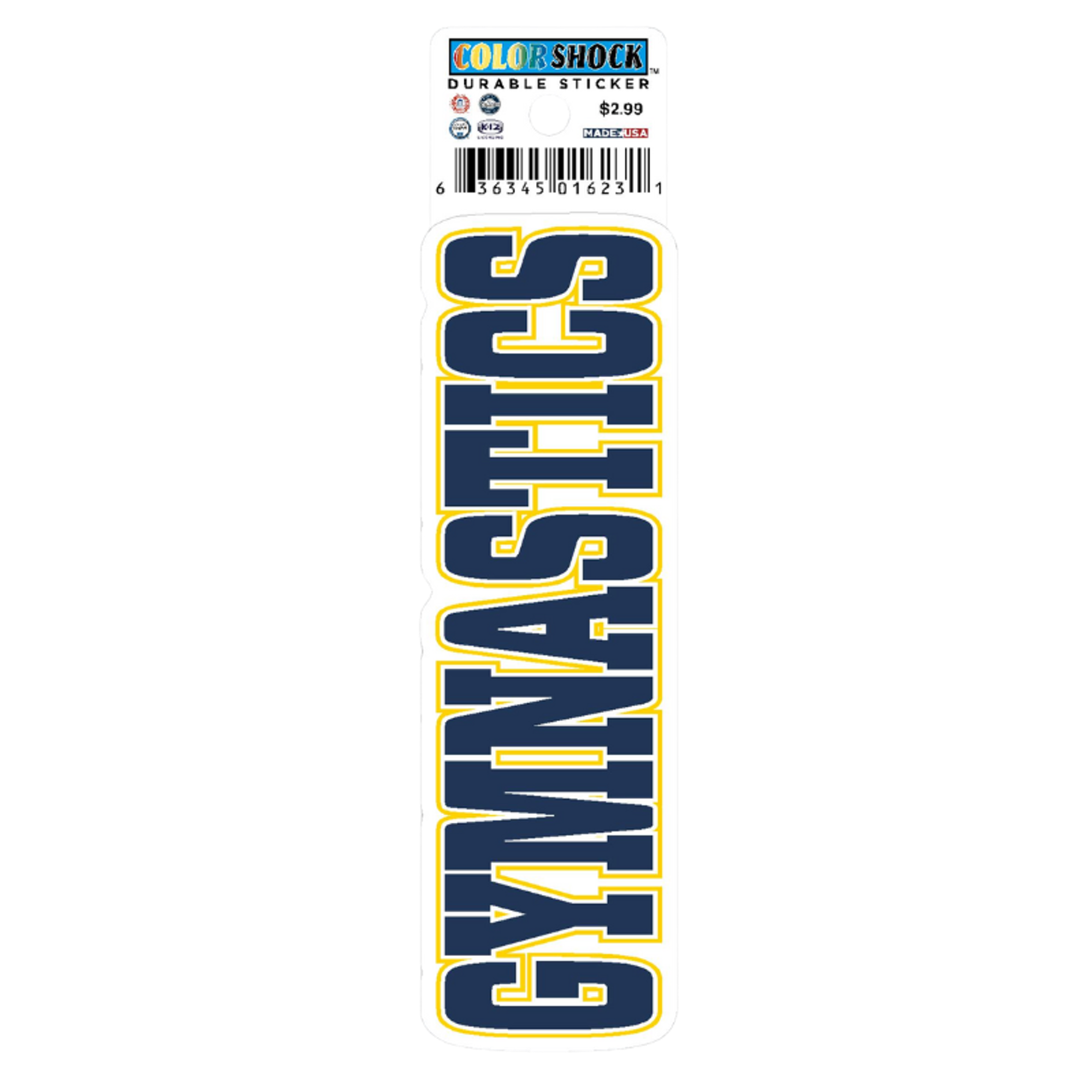 image of: Gymnastics Textured Sticker