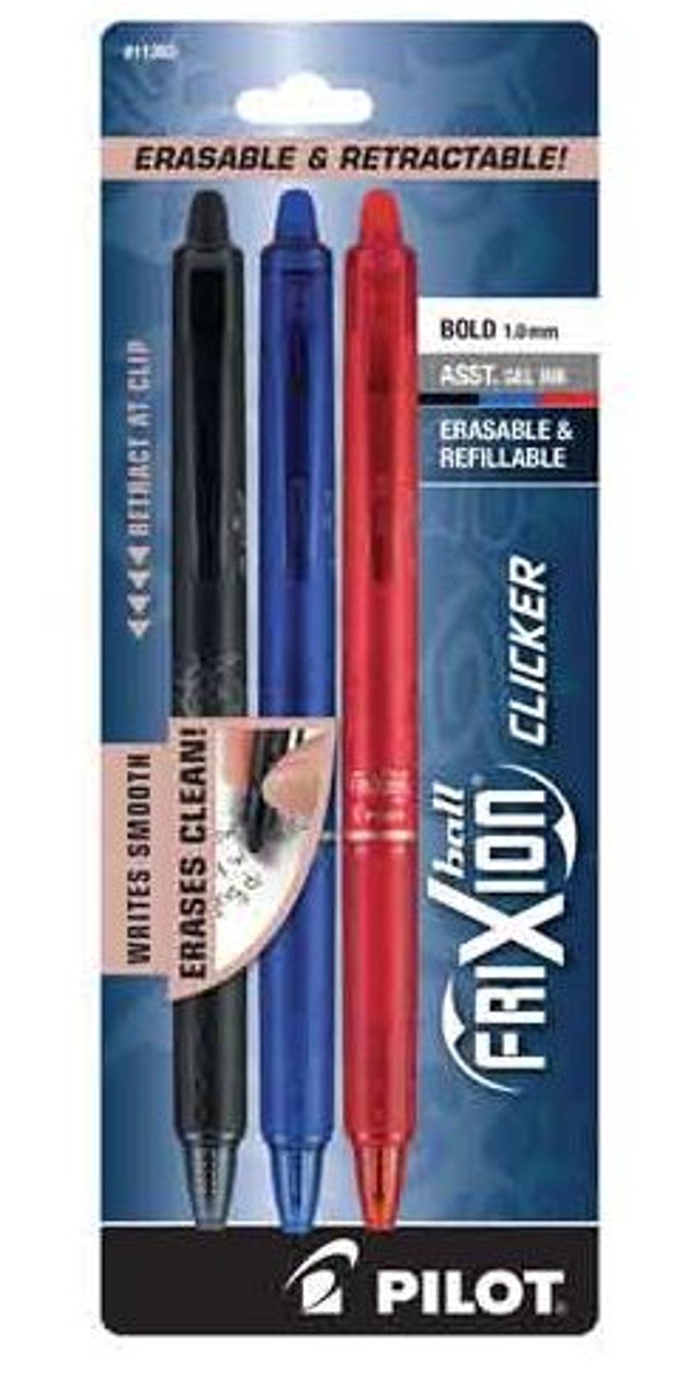 image of: FriXion Ball Clicker Bold Assorted Ink 3pk