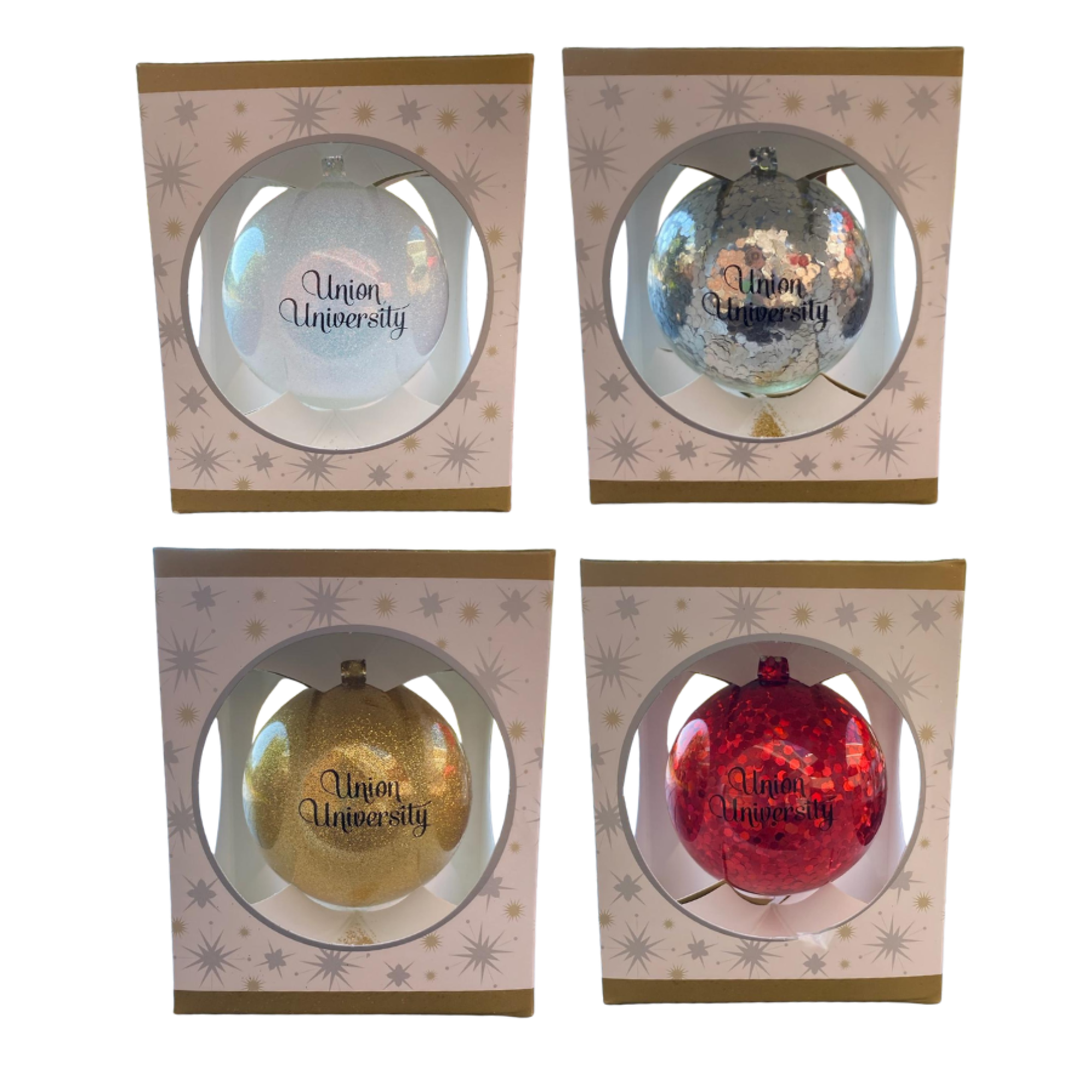 Union Sparkle Glass Ball Ornament