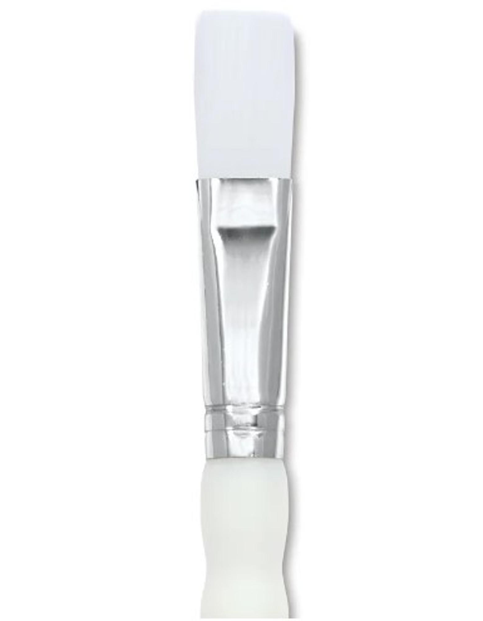 image of: Royal #4 Soft-Grip White Taklon Flat Paint Brush