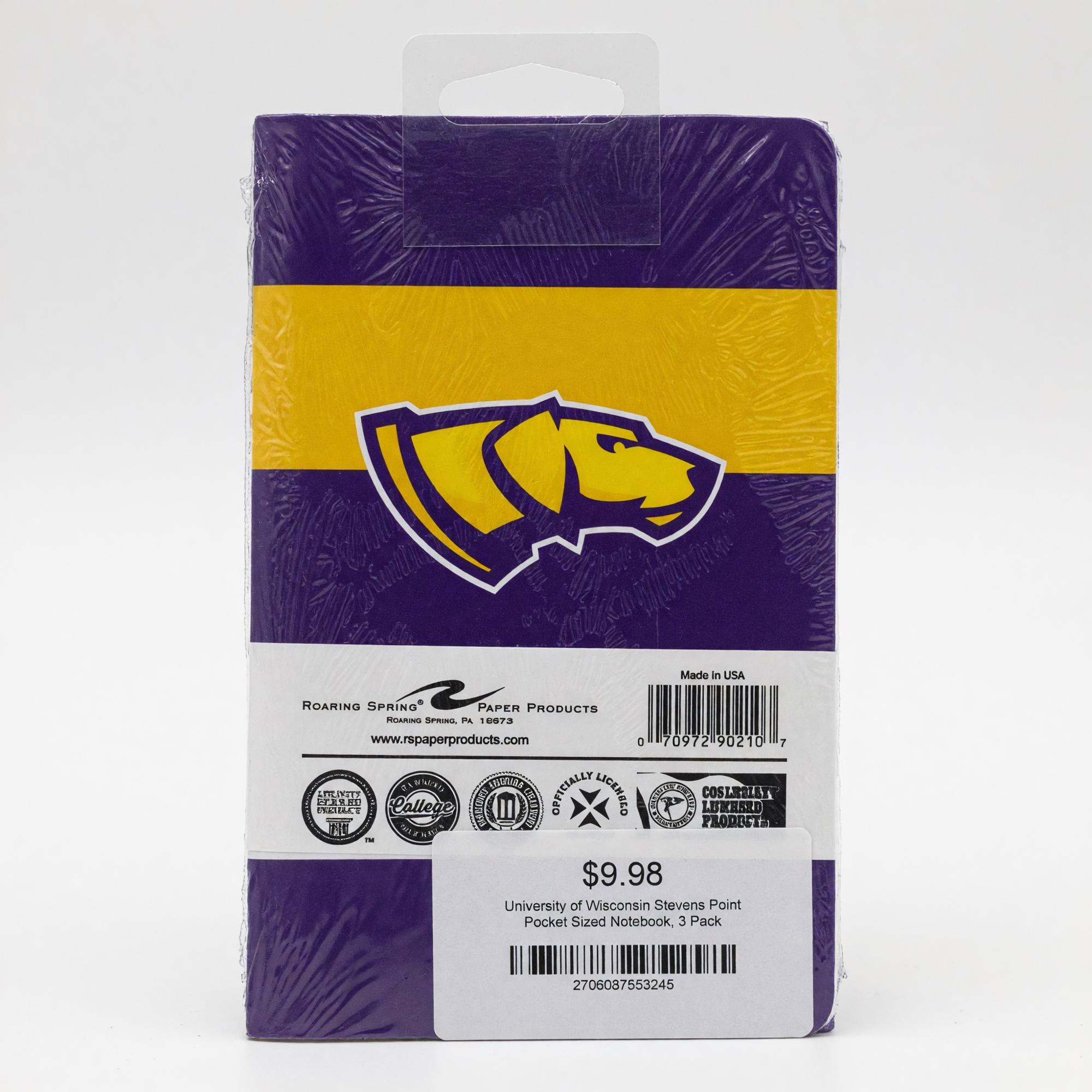 Product image 2 of 2 for UWSP Pocket Sized Notebook, 3 Pack