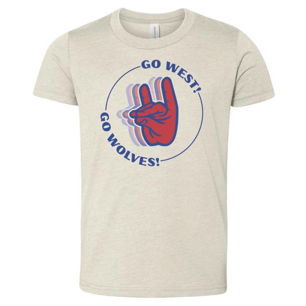 Youth Go West Go Wolves Shirt; $19.99
