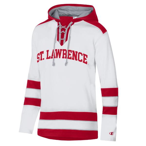 Champion Super Fan Hockey Hood White/Scarlet; $82.95