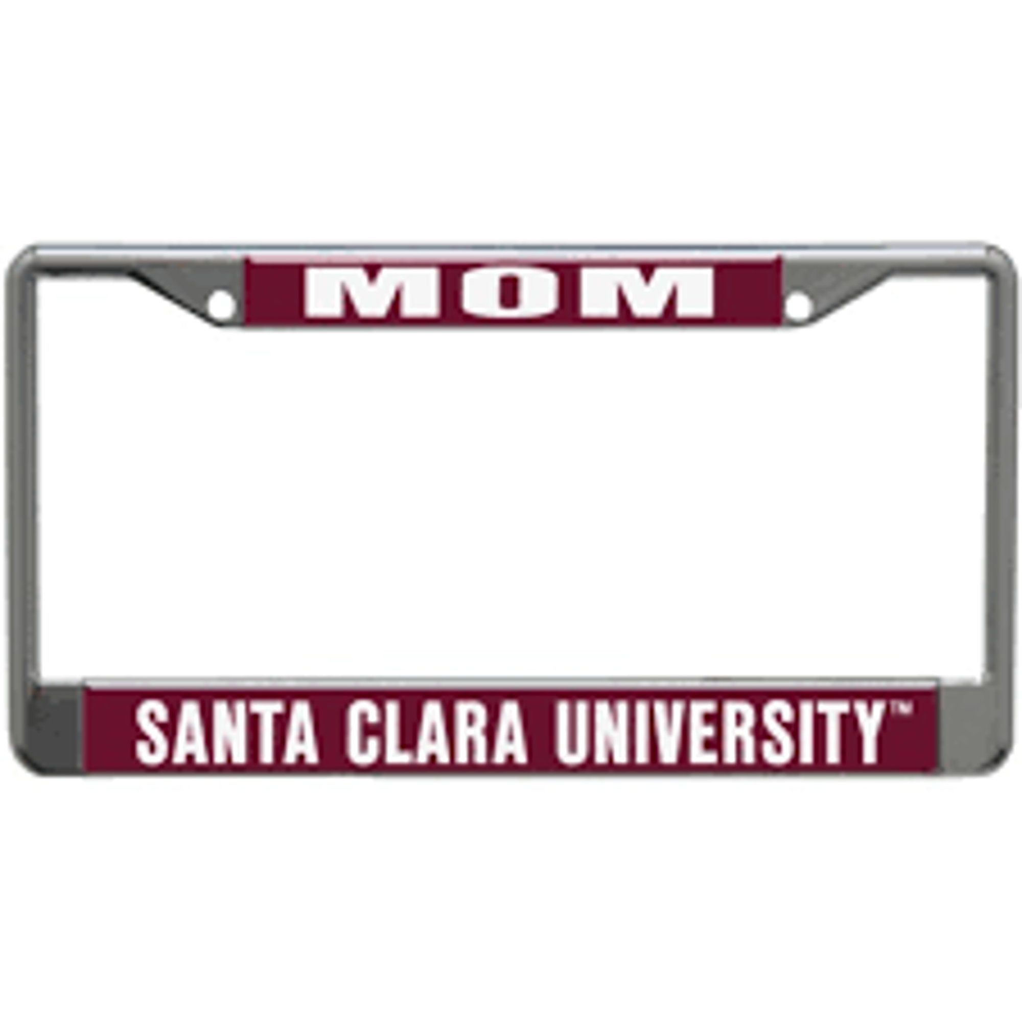 image of: Santa Clara Broncos Acrylic Mom License Plate Frame