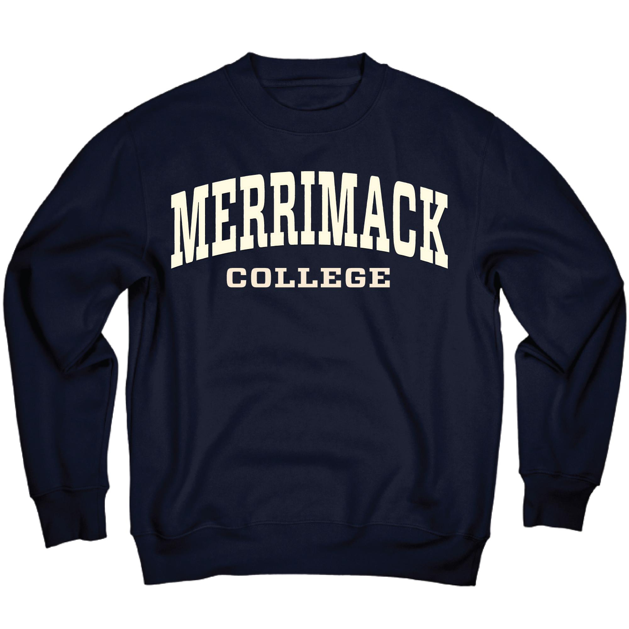 Navy Merrimack College Campbell Crew; $54.99