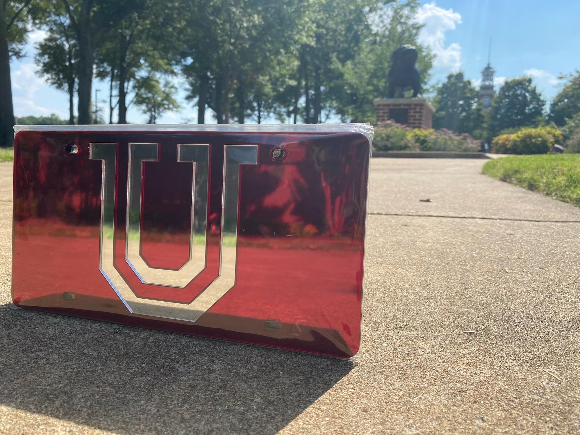 image of: Union University U Logo License Plate