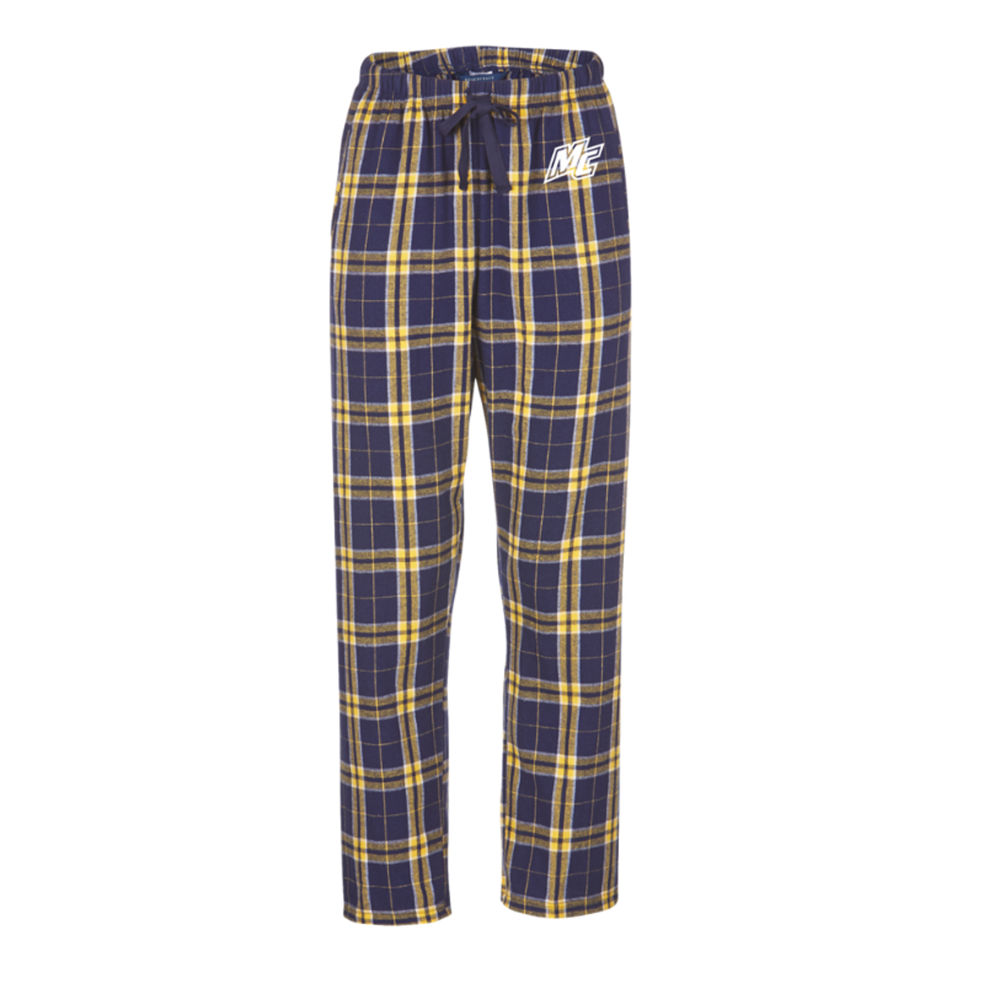 image of: MC Navy and Gold Flannel Pants