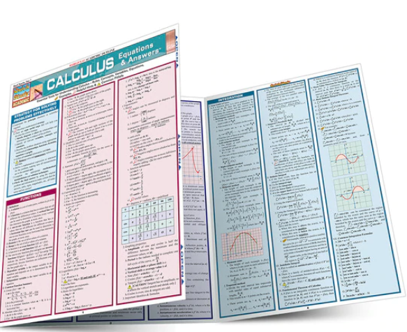 Cover image for CALCULUS: EQUATIONS & ANSWERS LAMINATED STUDY GUIDE