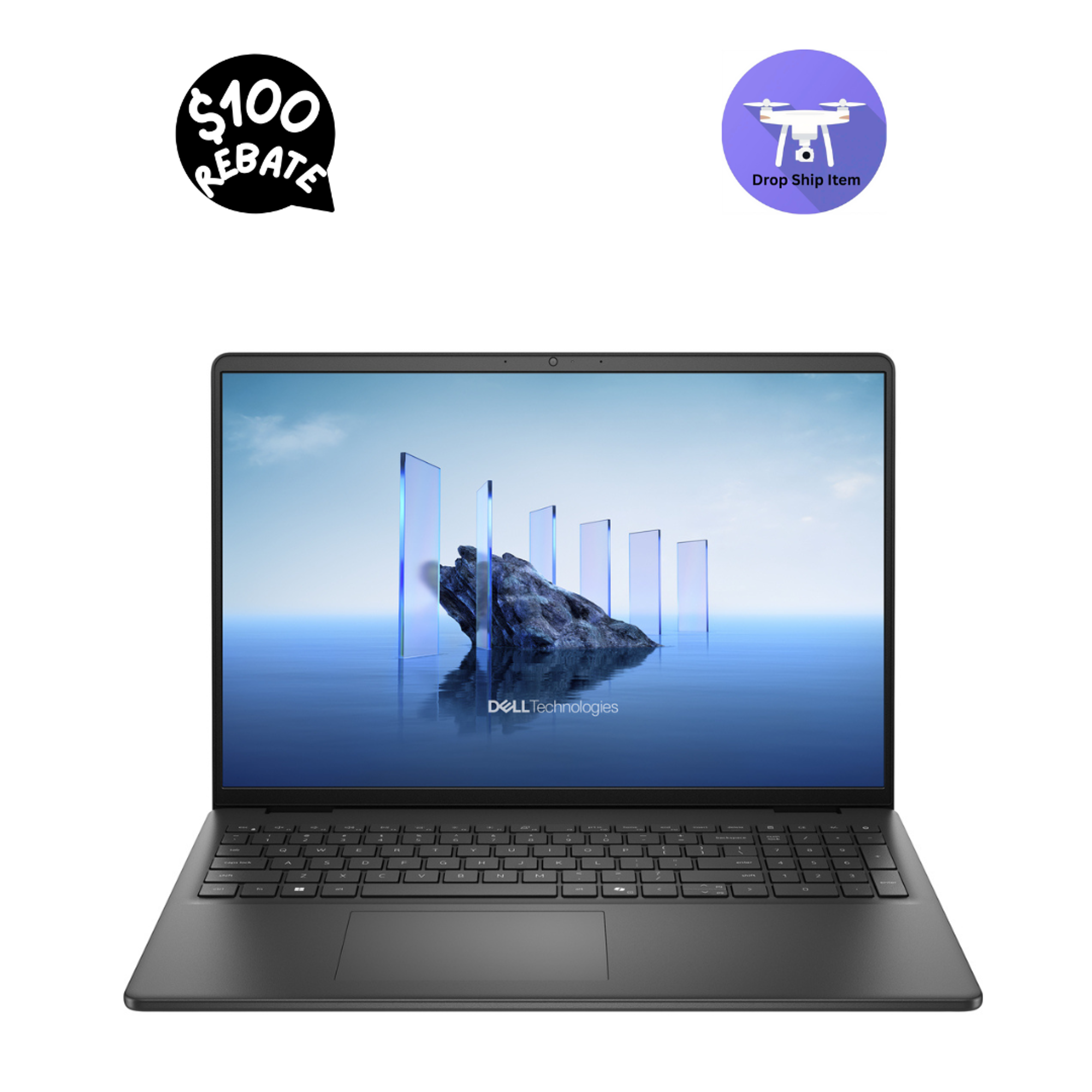 Product image 1 of 4 for DROP SHIP DELL 16 CORE 5 16/512GB  Carbon Black