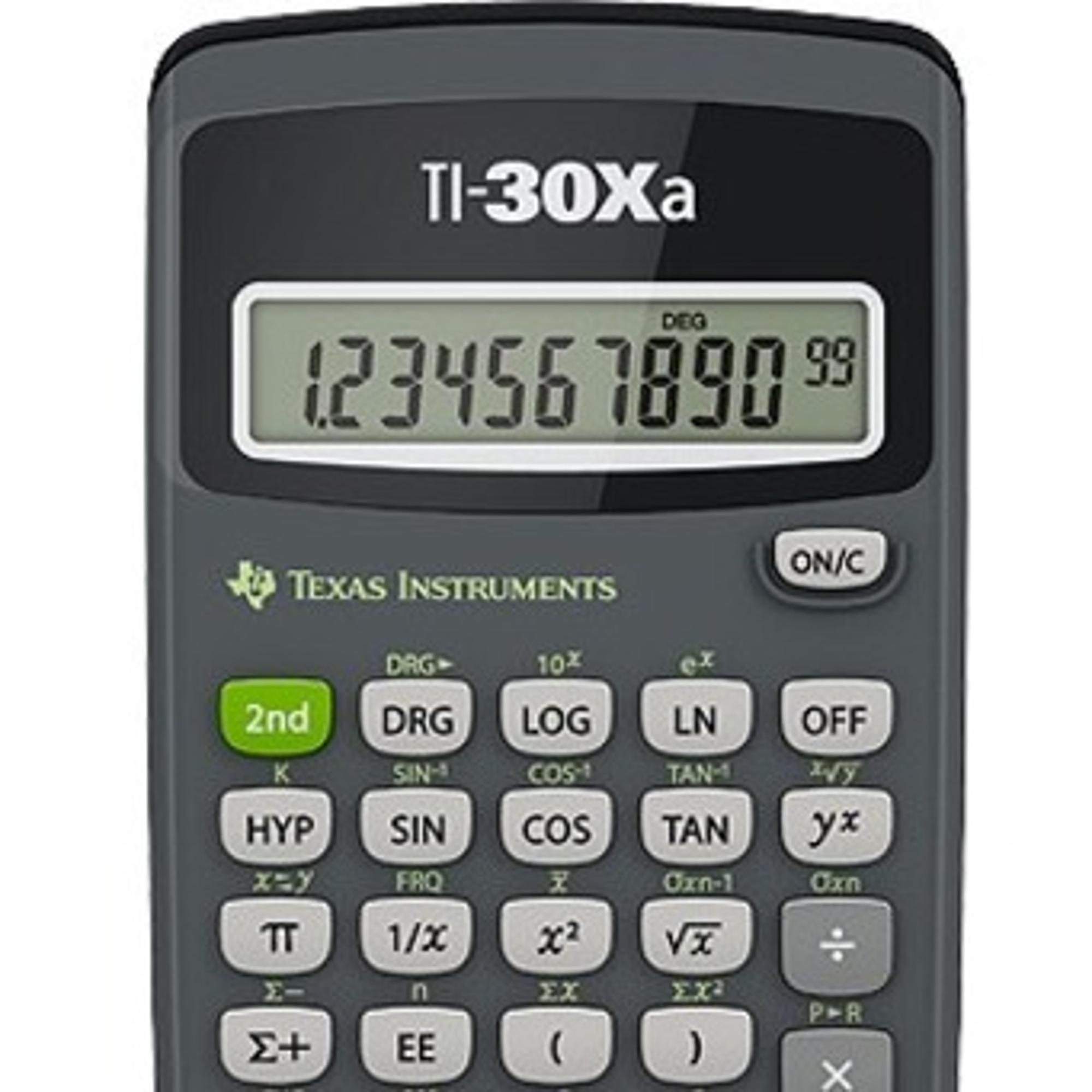 image of: Do not reorderCalculator TI-30XA Scientific
