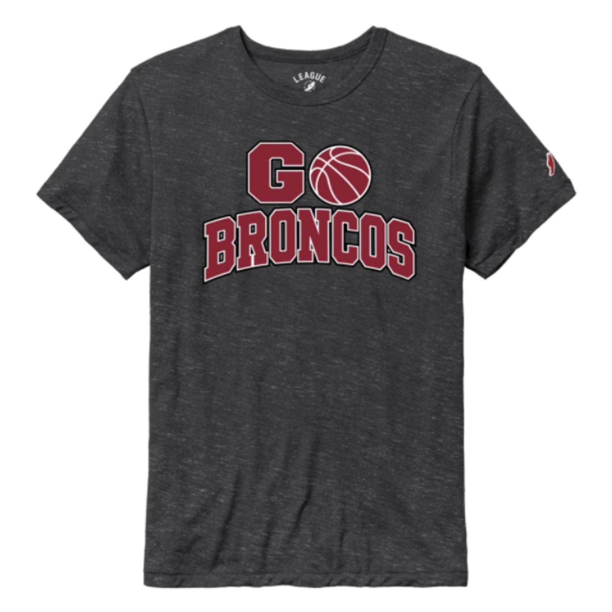 Product image 1 of 1 for Santa Clara Broncos Victory Falls Short Sleeve Tee, Go Broncos Basketball, Slate Grey