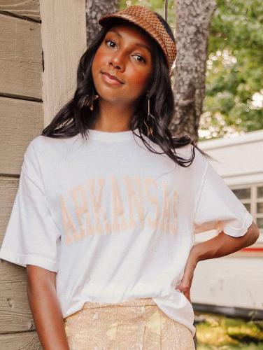 Charlie Southern Arkansas Summer Jersey Short Sleeve Tee - White; $36.00