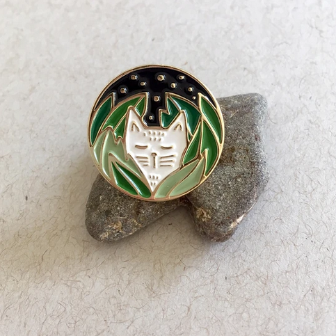 Product image 1 of 1 for Enamel Pin Zen Kitty