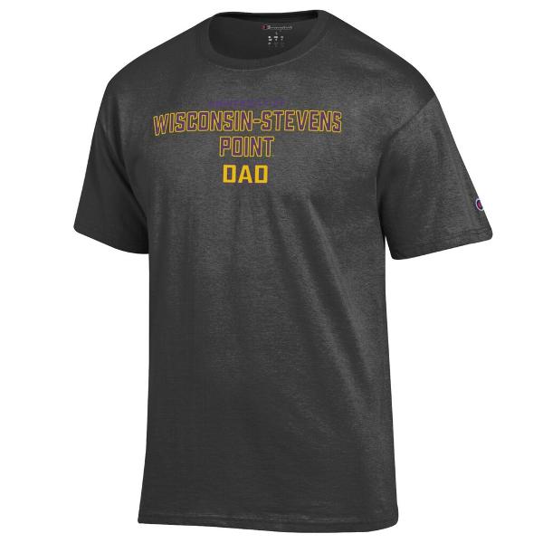 University of Wisconsin Stevens Point Dad Short Sleeve Tee, Granite; $17.99