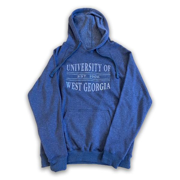 EMBROIDERED BLENDED UNIV. OF WEST GA HOODIE; $54.99
