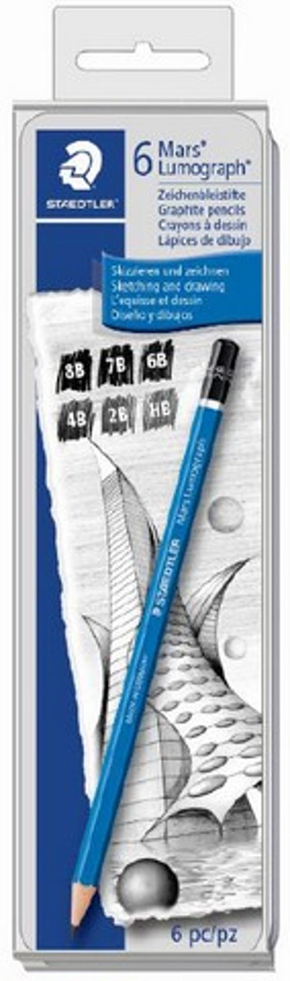 image of: MARS LUMOGRAPH DRAWING PENCIL SET 6PCS