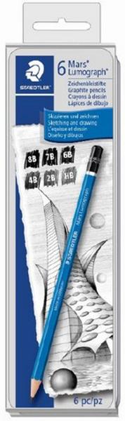 MARS LUMOGRAPH DRAWING PENCIL SET 6PCS; $12.99
