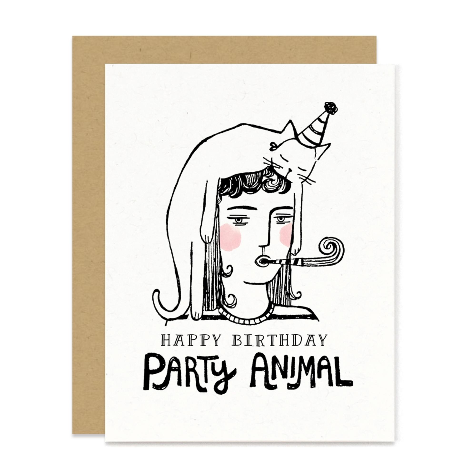 Product image 1 of 1 for Party Animal Birthday Card | 4.25 x 5.5" (A2)"