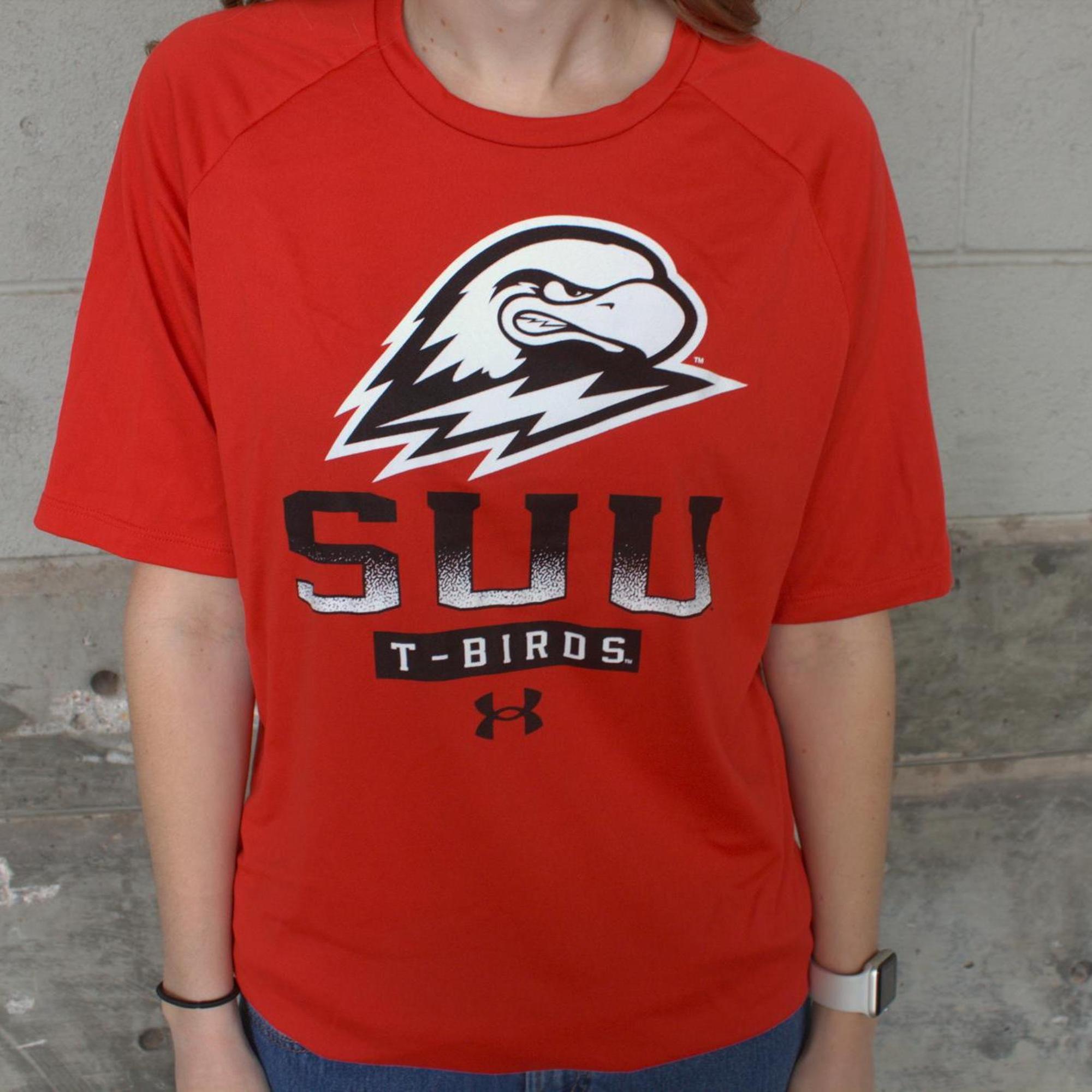 Product image 1 of 1 for U/A S/S TEE RED MENS TECH THOR/ SUU T-BIRDS