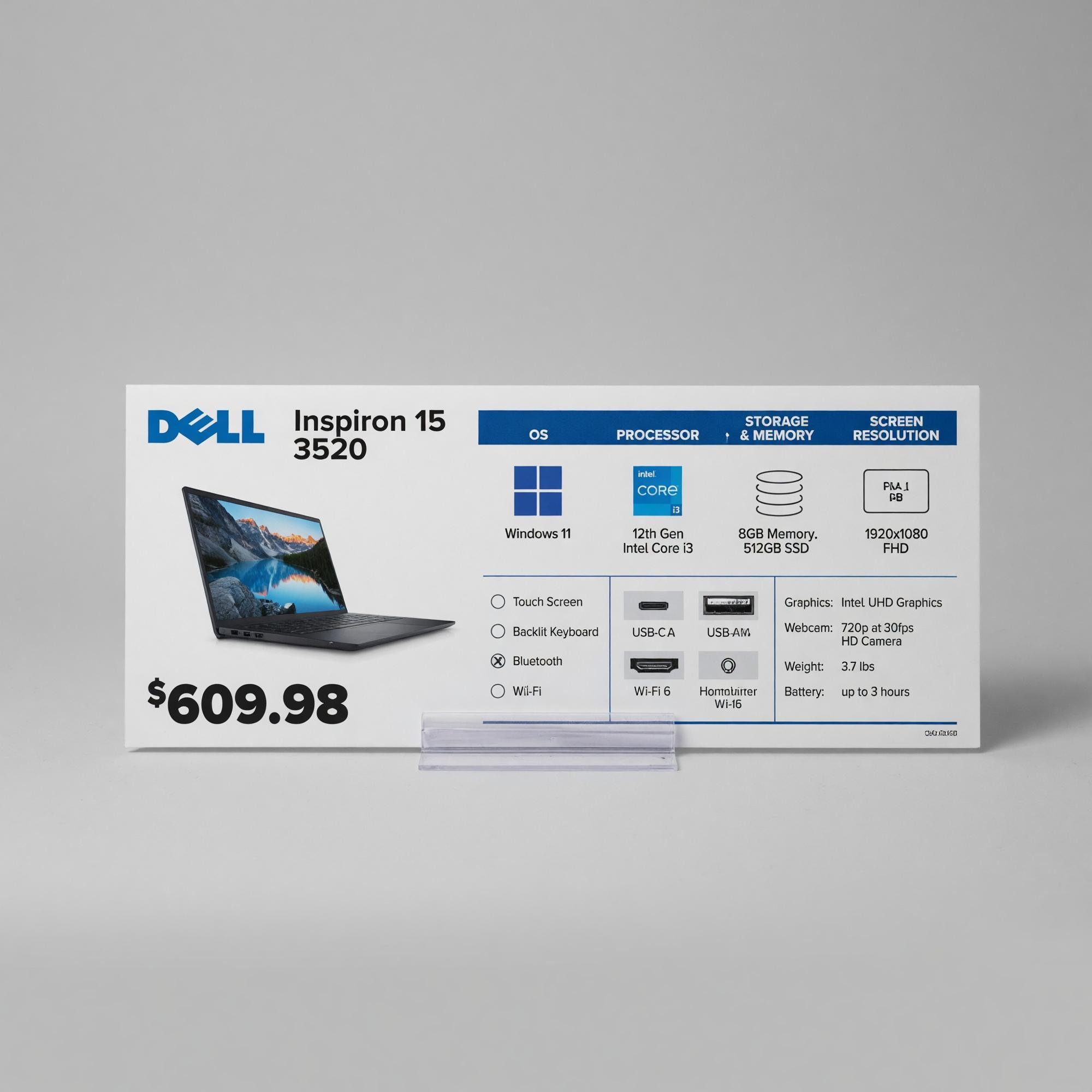 Product image 1 of 1 for DELL INSPIRON 15 3520