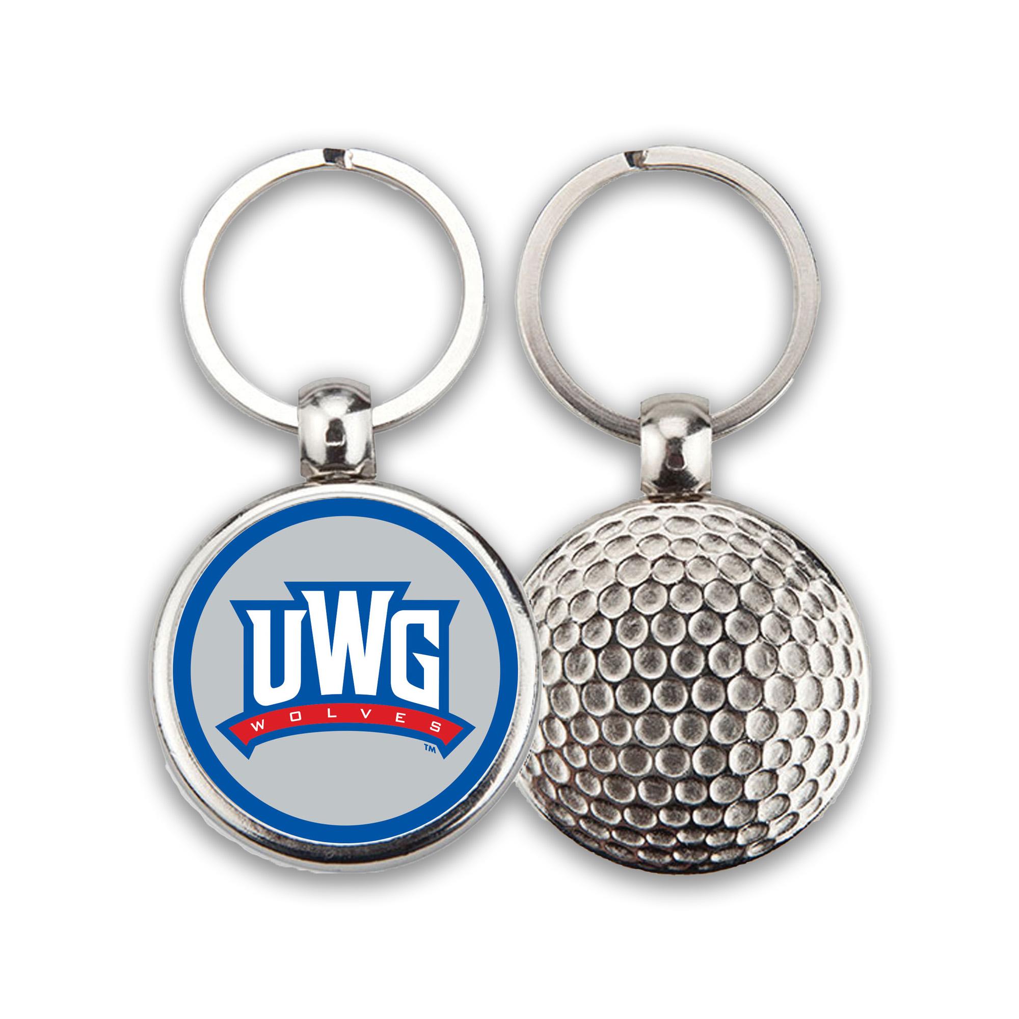 image of: ATHLETICS LOGO GOLF METAL KEY TAG