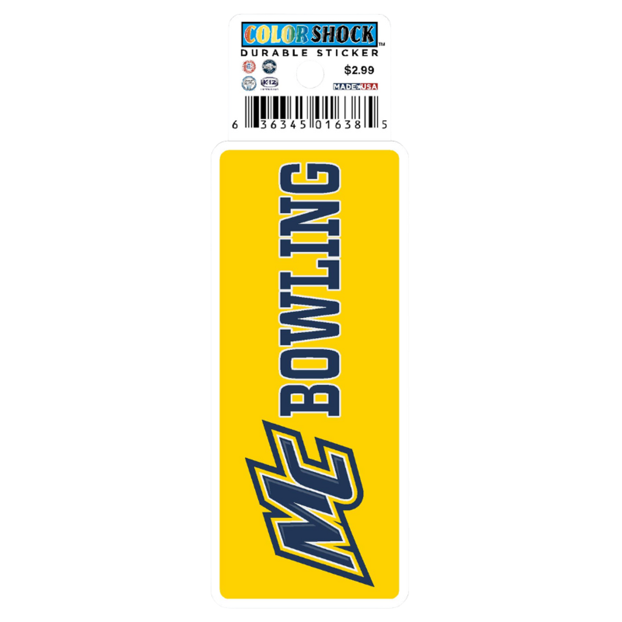 image of: MC Bowling Textured Stickers