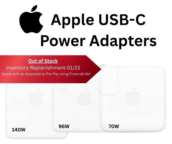 Apple USB-C Power Adpaters; $59.00